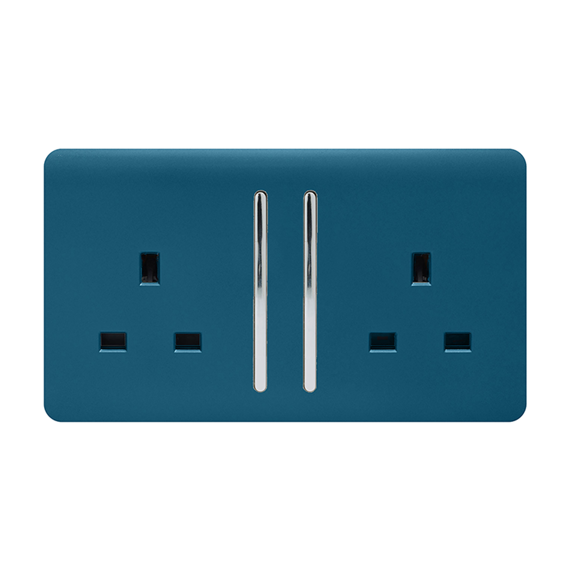 ART-SKT213LMD  2 Gang 13Amp Long Switched Double Socket Midnight Blue
